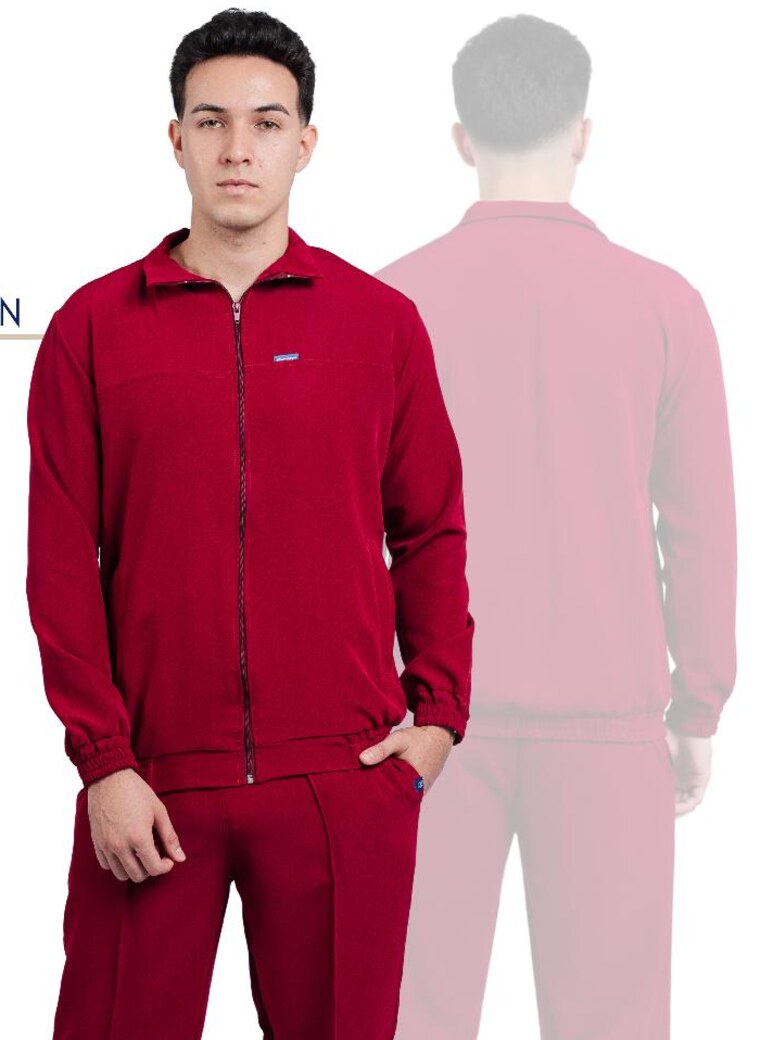 Uniforme médico NOVAESSENCE Masculino de Nova Scrubs en Borgoña